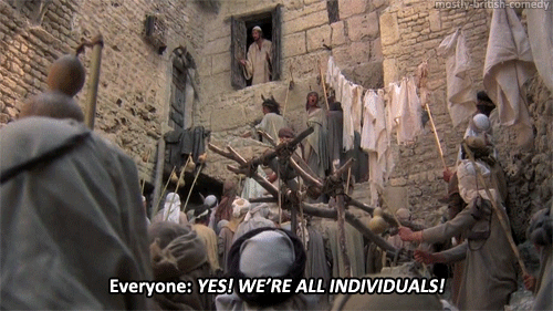 yes. we're all individuals