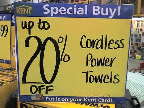 Cordless power towels