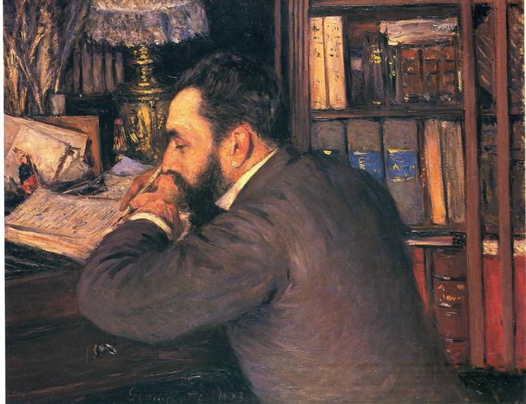 Portrait of teacher by Gustave Caillebotte